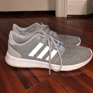 grey adidas tennis shoes
